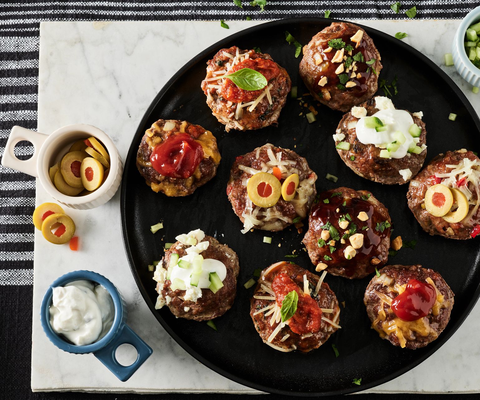 Five-Way Mini Meatloaves